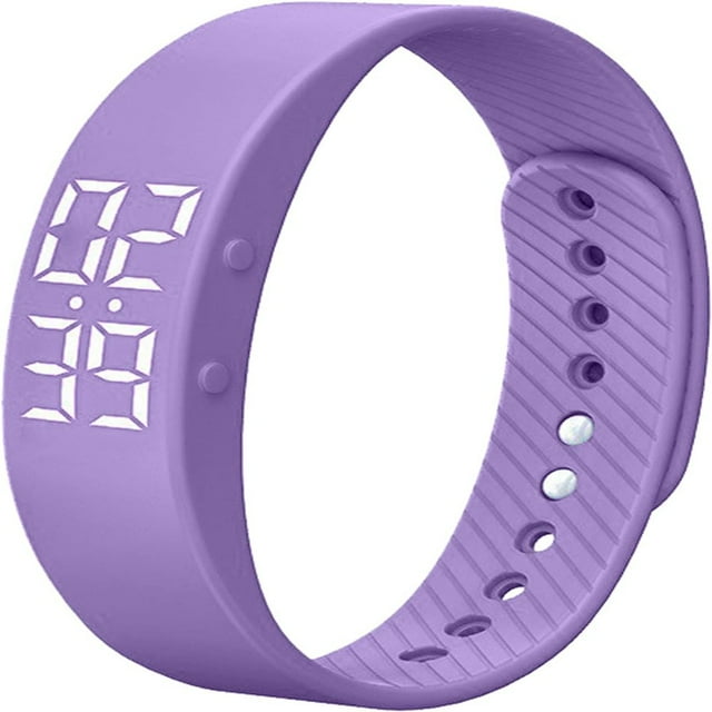 CUITING Non-Bluetooth Fitness Tracker Watch Pedometer Digital Step Counter Calorie Counter Distance Activity Tracker Alarm LED Fitness Watch IP65 Water Resistance