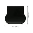 thumbnail image 2 of FONDOTIN 4Pack Toilet Seat Riser Black Square Shape with Comfortable Feel 2.8x2.4x0.08in, 2 of 5