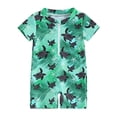 thumbnail image 1 of Gupgi Toddler Boys Rash Guard 3 6 12 Months 2 3 4 Years Kids Shark Swimsuit Rompers Zipper Short Sleeve Turtle Print Bathing Suit Baby One Piece Swimwear, 1 of 9