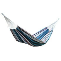 Vivere Brazilian Style Double Cotton Hammock, Outdoor Hanging Daybed, Denim