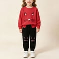 thumbnail image 5 of eczipvz Infant Girl Outfits Baby Girl Clothes Toddler Sweatsuit Infant Girls Outfits Set Baby Clothes for Girls Red,5-6Years, 5 of 8