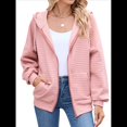 thumbnail image 1 of Sudadera con Capucha y Cremallera para Mujer, de Larga, para Otoño, con Capucha Extragrande, Chaquetas Informales de Moda Rosa L, 1 of 9