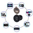 thumbnail image 4 of Cargador USB para automóvil, puertos USB Cargador para automóvil Voltaje de visualización Voltímetro Potencia del vehículo IP66 Impermeable 2.1A(Azul) EOTVIA NO, 4 of 6