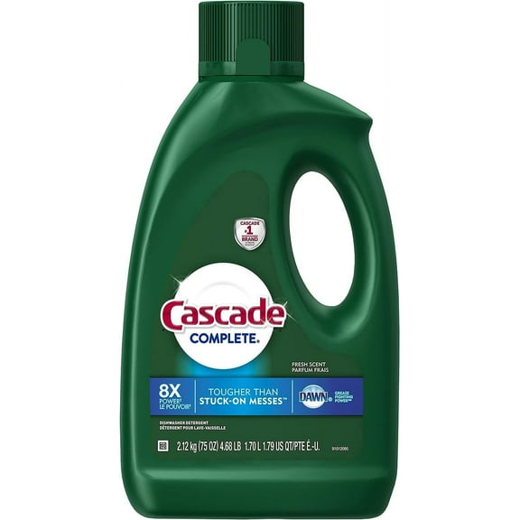 Procter & Gamble Cascade Complete Dishwasher Detergent Gel - Fresh Scent - 75 oz