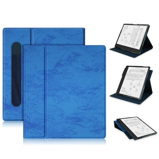 TOP SHE Case for 2021 Kobo eReader (10.3 Inch) - Slim Fit Lightweight Synthetic Leather Trifold Stand Case Classic Simple Cover with Stylus Pen Holder (Dark Blue) - Walmart.com