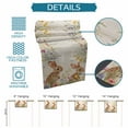 thumbnail image 7 of Table Runner Dresser Scarf 13 x 48 Inch Spring Easter Bunny Rabbits Wildflowers Flowers Leaves Retro Table Runners Non-Slip Heat Kitchen Dining Table Decor for Indoor Outdoor Home Party Decoration, 7 of 7