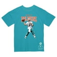 thumbnail image 2 of Men's Mitchell & Ness Dan Marino Aqua Miami Dolphins Sideline Retired Player T-Shirt, 2 of 3