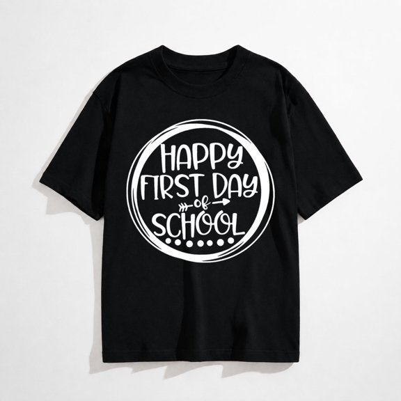 Teacher Shirt for Women in My Teacher Era T-Shirt Teaching Letter Print Tee Tops