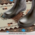 thumbnail image 2 of Boho Southwest Door Mat Indoor Outdoor, Farmhouse Aztec Tribe Brown Blue Plaid Non Slip Welcome Mat with Rubber Backing, Absorbent Fabric Front Door Mats Entryway Rug for Home Patio Entrance 18"x30", 2 of 8