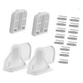 thumbnail image 1 of Lipstore Baby Gate Replacement Easy to Install Mounting Kit Pet Dog Bracket Accessory White, 1 of 8