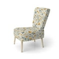 thumbnail image 3 of Designart "Sernité Florale Jaune Ensoleillée" Chaise d'Appoint Rembourrée - Fauteuil de Cottage pour Chambre, 3 of 7