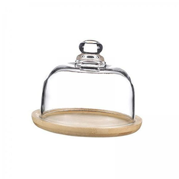 Lipstore 3xCake Stand with Glass Dome Cake Serving Tray for Cakes Wedding Festive Party for 2in Cake