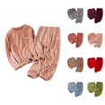 thumbnail image 1 of Pyjamas d'Hiver pour Femmes 2026 Ensemble de Pyjama Confortable et Chaud Col Rond, 1 of 4