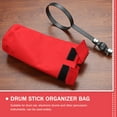 thumbnail image 2 of HEMOTON for Stick Bag Drum Stick Storage Bag Drumstick Carrying Case 26.5X11X24.5CM Red, 2 of 8