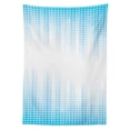 thumbnail image 3 of Ambesonne Modern Tablecloth Rectangular Table Cover, Geometric Squared Design, 60"x90", White and Blue, 3 of 4