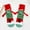 Multicolor, variant on workcargo 3D Cute Christmas Tree Socks with Santa Hat - Multicolor Plush Festive Socks, One Size Fits Most Soft Acrylic Warm Holiday Gift for Adults & Kids,Size Free Size