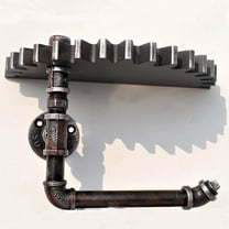 FRCOLOR 1Pack Gear Design Ornament Work Shop Wall Art 11.8x5.3x0.8in