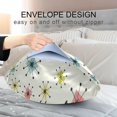 thumbnail image 5 of Coolnut Retro Atom Star Pattern Satin Pillowcase for Hair and Skin Silk Pillowcase, Standard Size(20x26 inches) - Slip Cooling Satin Pillow Covers with Envelope Closure（518） Home Decor Gifts, 5 of 7