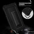 thumbnail image 6 of New Fire HD 8 / HD 8 Plus Tablet Case Kids Friendly 12 Gen 2022 , SOATUTO Shockproof Protective Case Built in Kickstand Shoulder Strap for Fire HD 8 Kids / HD 8 Kids Pro 10th Gen 2020 - Black+Black, 6 of 6