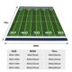 thumbnail image 3 of Fotbe American Football Field Manta de Franela Acolchonada con Estampado, Súper Suave y Esponjosa, Extra Grande para Sofá, Cama, Uso Todo el Año-50"x40", 3 of 7