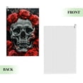 thumbnail image 2 of ONETECH Skull Crown Roses Golf Towel - Christmas Great Gift Idea 1PC, 2 of 7