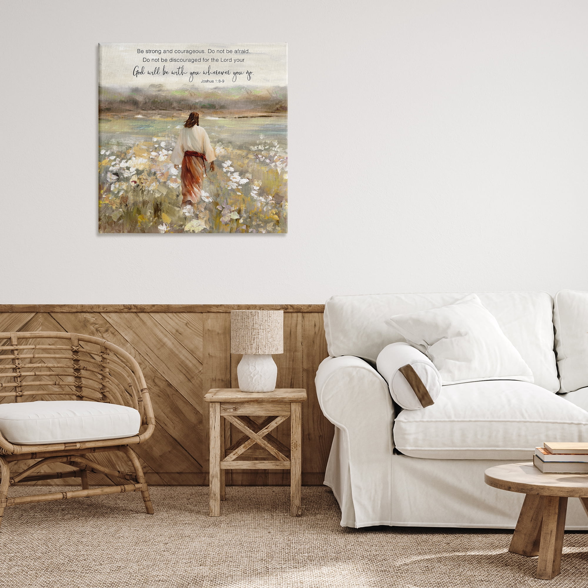 Stupell Industries God With You Wherever Canvas Wall Art, design by Sally Swatland