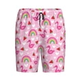 thumbnail image 6 of Daiia Cute Flamingo Mens Woven Stretch Pajama Short,Short Pajama Pants-3X-Large, 6 of 7