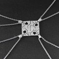 thumbnail image 4 of 4pcs Forever Letter Puzzle Piece Pendant Necklaces Friendship Necklaces, 4 of 6