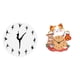 thumbnail image 1 of Reloj de pared con diseño de gato bailarina, silencioso, sin tictac, decorativo, colgante, para niños, oficina, dormitorio, cocina, decoración del, 1 of 8