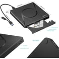 thumbnail image 2 of External CD DVD Drive, USB 3.0 Type-C DVD Player, Portable CD DVD +/-RW Drive for Laptop or Desktop, Compatible, 2 of 5