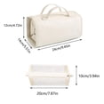 thumbnail image 6 of Black Makeup Bag Leather Waterproof Clear Makeup Bag With Compartments Cosmetic Bag Organizer Pouches For Women, 6 of 7