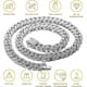 thumbnail image 4 of Gold Chain For Men,13mm Cuban Link Chain 18k Real Gold Plated/platinum White Gold Finish Gift, 4 of 5