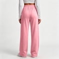 thumbnail image 4 of VV AVEORS Womens Wide Leg Sweatpant Cotton Lounge Travel Pants | Fall Fashion Sweat Pants 2026 Winter Baggy Joggers Pink S, 4 of 4