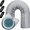 Gray, variant on Smlper 59" x 21" Portable AC Hose Insulation Sleeve, Portable Air Conditioner Hose Cover Wrap, Fits for 5" & 5.9" Diameter Exhaust Hose, Easy to Install with 3 Adjustable Straps, Gray