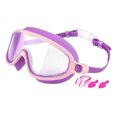 thumbnail image 1 of Gafas Natación para Con Tapones La Oreja Clip Nariz () Rosa Púrpura, 1 of 9