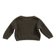 thumbnail image 3 of Infant Baby Girl Boy Knit Sweater Solid Color Oversized Crewneck Warm Pullover Sweatshrit Fall Winter Tops, 3 of 6