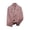 Pink, variant on IUYRTFE Women's Cropped Blazer Jacket Long Sleeve Notch Lapel Single Button Casual Workwear Coat