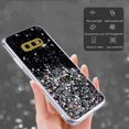 thumbnail image 5 of Compatible with Samsung S10e Case Glitter Clear Green,Phone Samsung Galaxy S10e Case Silicone Transparent Soft TPU Women Girls Shockproof Protective Slim Cover (Black), 5 of 13