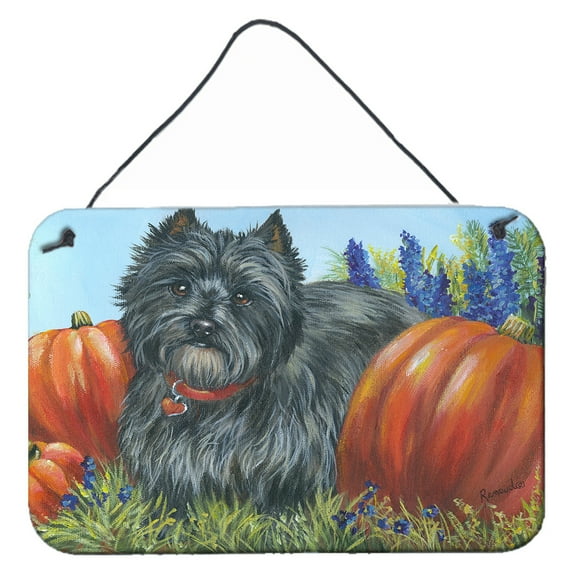 Carolines Treasures PPP3253DS812 Cairn Terrier Moms Pumpkins Wall or Door Hanging Prints  8x12 multicolor