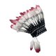 thumbnail image 4 of Sombrero de jefe indio, tocado de plumas artificiales, accesorios fotográficos para espectáculos de carnaval, 4 of 9