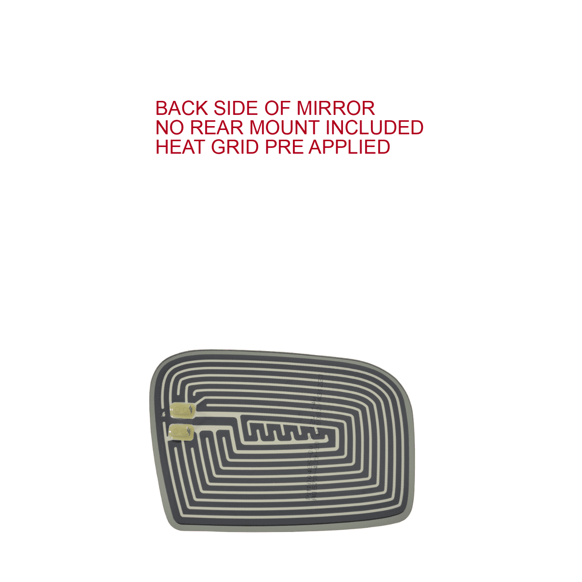 Burco Side View Mirror Replacement Glass - Clear Glass - 4228H
