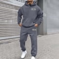thumbnail image 1 of WILLBEST Sudaderas En Pareja Conjunto De Sudadera con Capucha Deportiva De Manga Larga con Estampado De Letras Informal De Moda De Otoño e Invierno para Hombre y Mujer Grande, 1 of 3
