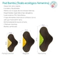 thumbnail image 2 of Pack 5 toallas femeninas pantiprotectores de Bambú My Little Baby Pantiprotector, 2 of 2