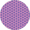 thumbnail image 1 of Ahgly Company Machine Washable Indoor Round Transitional Purple Amethyst Purple Area Rugs, 3' Round, 1 of 7