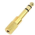 thumbnail image 5 of Quarter Inch Adapter, 6.35mm (1/4 Inch) Male to 3.5mm (1/8 Inch) Female Headphone Jack Plug, Gold 6 Pack, 5 of 5
