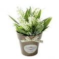 thumbnail image 1 of Artificial Plants Potted Fake Grass Home Office Desktop Decor Mini Faux Green Bonsai, 1 of 6