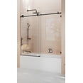 thumbnail image 3 of Eclipse 60 in. x 60 in. Fully Frameless Glass Bath Sliders, 3 of 7