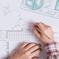 thumbnail image 4 of Regla geométrica multifuncional, herramienta de plantilla de dibujo geométrico, suministros de oficina escolares de plástico para estudiantes, 4 of 5