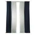 thumbnail image 4 of 3S Brother's 4 Panels Mix and Match Curtains 2 solid Decorative Linen Look curtains and 2 Sheer Linen look Curtains Hanging Back Tap & Rod Pocket Office, Luxury Home Deco Each 28"x95" Navy Blue-Ecru, 4 of 6