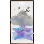 Lulu Girls Cloud & Star Shape Claw Clips, 2pk